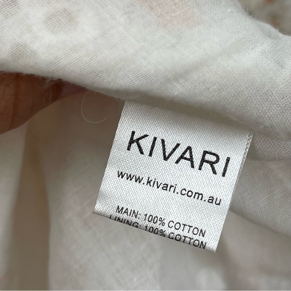 Kivari Lucie Mini Dress Floral Long Sleeve Eyelet Size US 2 - Picture 6 of 6